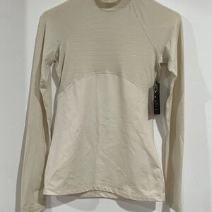 Striped Long Sleeve Top in Cream